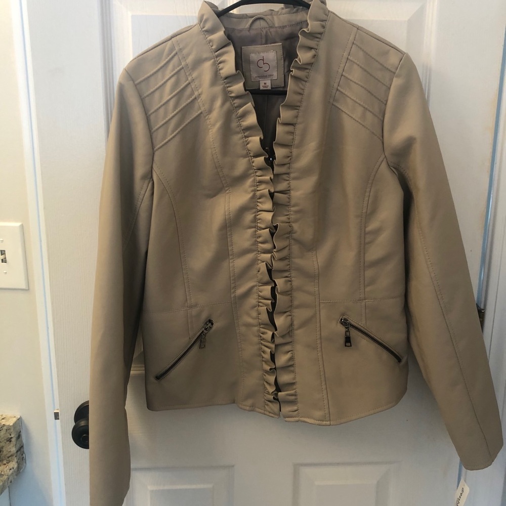 Faux leather jacket